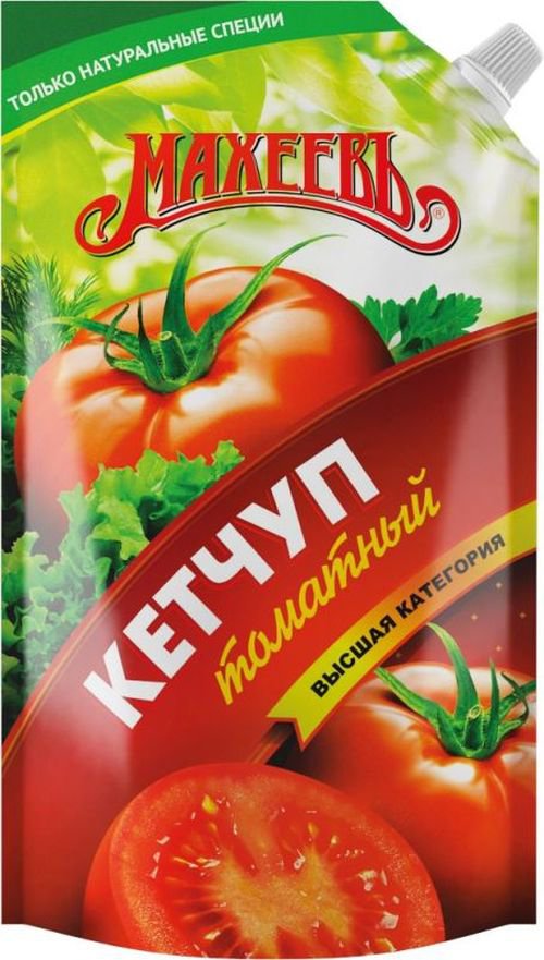  Кетчуп Махеев томатный 500гр 