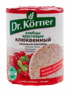 Хлебцы хр.Злаковый коктейль Клюквенные 100г