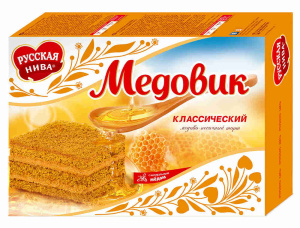 Торт Медовик классический 420гРусская Нива