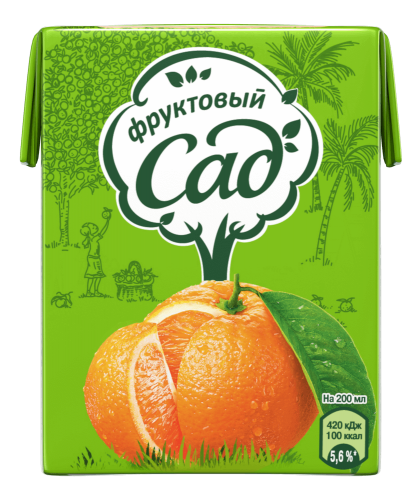  Сок Фруктовый сад апельсин 0,2л  