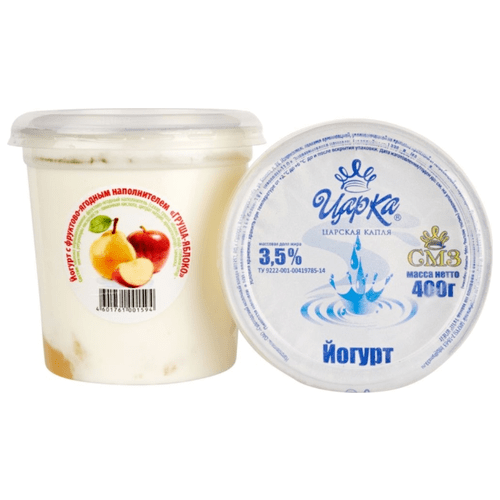  Йогурт груша-яблоко 3,5% 0,4 кг ст. Судогда БЗМЖ 