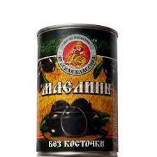 Консервы овощные Маслины б/косточки 300г Русская классика