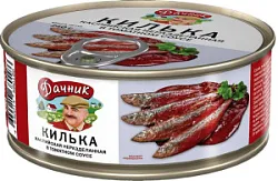 Консервы рыбные Килька каспийская в т/с 240г Дачник