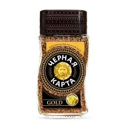 Кофе Черная карта Gold 95г стек.