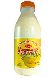Йогурт питьев, с аром. БАНАНА .2,5%  500г  БЗМЖ Волжское молоко