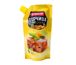 Горчица столовая Русская 140г Кухмастер