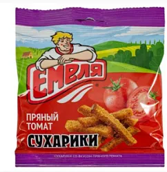 Сухарики Емеля со вкусом пряного томата 40г