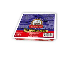 Крабовое мясо Columbus 200г БалтКо заморозка