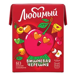 Напиток с/с  Яблоко, вишневая черешня Любимый0.2л