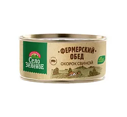Консервы мясные Окорок свиной 325г Село Зеленое
