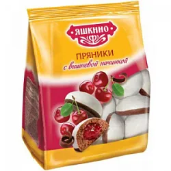 Пряники Яшкино с вишневой начинкой 350г. КДВ