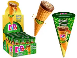 Вафельный рожок Dippo Dubai cornet  с фисташковым кремом 20г