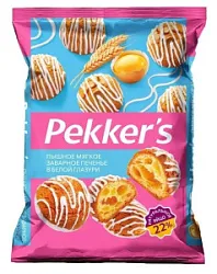 Печенье заварное Pekker S в белой глазури 300г