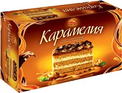 Торт с карамельной начинкой и фундуком 400г Черемушки