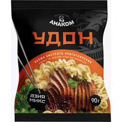 Анаком лапша б/п со вкус. утка по-пекински Удон пакет 90г