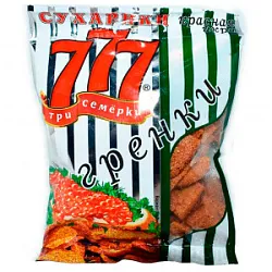 Гренки 777 со вкусом красной икры 150г Источник