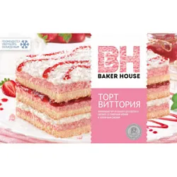 Торт Beker House Виктория клубничный 350г