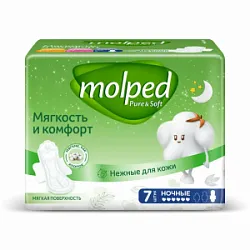 Прокладки Molped Pure&Soft ночные 7шт