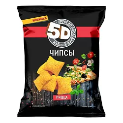 Пшеничные чипсы 5D со вкусом пиццы 90г