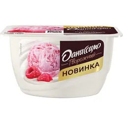 Продукт творожный Даниссимо малиновый пломбир 130г Данон БЗМЖ