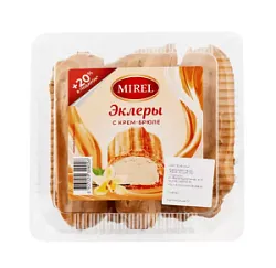 Эклеры с крем-брюле 180г Mirel