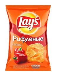 Чипсы Лейз рифл. паприка 140г