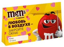 Шоколадный набор М&М Friends Валентинка 83г