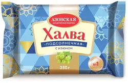 Халва подсолнечная с изюмом 350г Азов