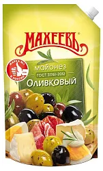 Майонез Махеев оливковый 50,5% 380мл с доз.