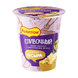 Лапша яичная б/приг.со вкусом Четыре сыра Роллтон 70г