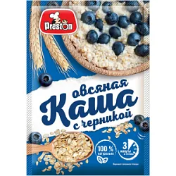 Каша овсяная нтв с черникой 37г (20) Preston