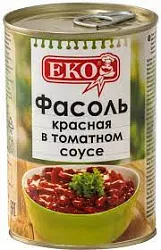 Консервы овощные Фасоль ЕКО красная в т/с 400г ж/б ключ