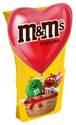 Шоколадный набор М&М Friends шар 174г