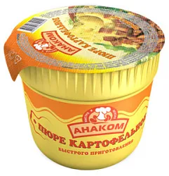 Пюре картофельное быстрого приготовления с гренками 40г стакан Анаком