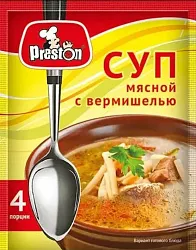Суп мясной с вермишелью 60гр Preston