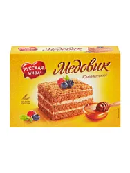 Торт  Медовик классич 240гРусская Нива