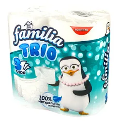 Туалетная бумага Familia Trio 4рул 3сл