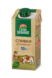 Сливки Стерил 10% 0,2кг Село Зеленое