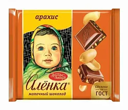 Шоколад Аленка с арахисом 70г Кр.Окт