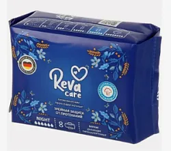 Женские гигиенические прокладки Reva Care Night 8шт