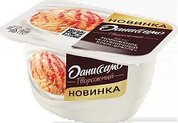 Даниссимо тв. пр-кт 130г клубн морож-крем брюле (8) 30с Данон