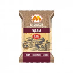 Сыр Эдам брикет 45% 200гр ЮМЗ