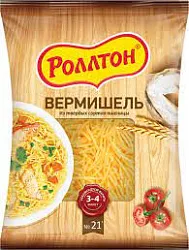 Макаронные изделия Вермишель гр.А в/с 400г Роллтон
