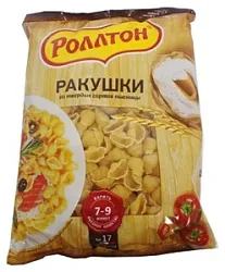 Макаронные изделия Ракушки гр.А в/с 400г Роллтон
