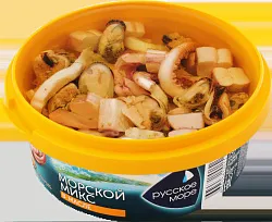 Коктейль "Морской микс" из морепродуктов в масле/в заливке 300 гр.Русское море