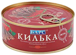 Консервы рыбные Килька н/р балтийская в томат.соусе 250г Барс