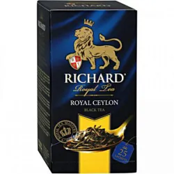 Чай Ричард Роял Цейлон (Richard Royal Ceylon) черный 25*2гсашет 610600 (72988,13954) Май-Фудс