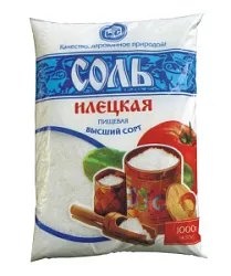 Соль 1 пом.йодированная фас.1кг п/э пакет Руссоль