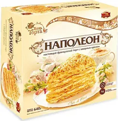Торт Наполеон слоеный  640г Черемушки