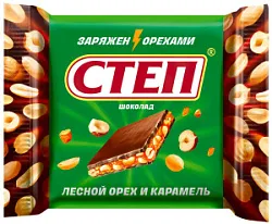 Шоколад Степ с лесным орехом 50г Славянка 